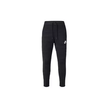 Nike Спортивные штаны с завязками и буквенным логотипом, мужские, черные 885924-010 M