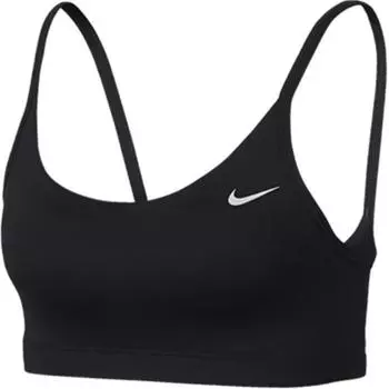 Nike Спортивный бюстгальтер Victory Favorites со съемной подкладкой, с низким ударным эффектом, быстросохнущий, женское нижнее белье, черный AQ3429-010 XS