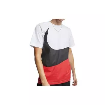Nike Спортивный пуловер с круглым вырезом и коротким рукавом, мужские топы, белые CK9586-103 M