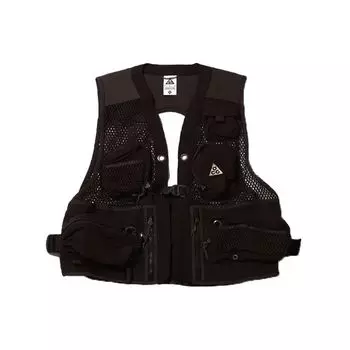 Nike Спортивный жилет ACG Mesh Multi-Pocket, женские жилеты, коричневый, зеленый DN3920-220 M