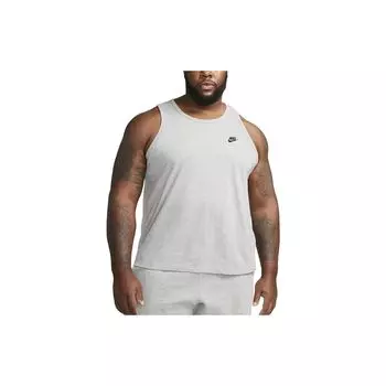 Nike Спортивный клубный жилет с логотипом и круглым вырезом, мужской жилет, серый BQ1260-063 S