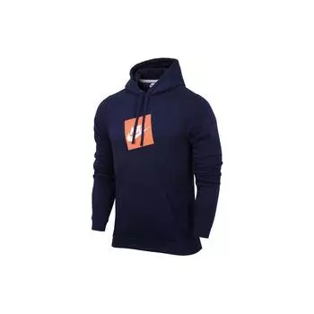 Nike Спортивная трикотажная толстовка с капюшоном для мужчин, синие толстовки CD9248-451 S