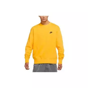 Nike Спортивная одежда свитшот с круглым вырезом и логотипом, мужские топы, желтый DA0022-713 M