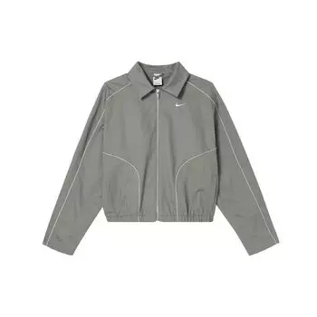 Nike Sportswear Logo Zip Повседневная куртка Женская Куртки Темно-грязе-серые FN1941-053 L