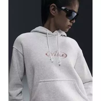 Nike SportsWear Оверсайз Пуловер с капюшоном W Березовый Вереск Розовая Глазурь Hq2987 051 S