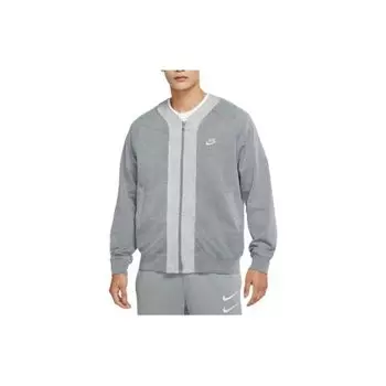 Nike Спортивная одежда, однотонная куртка на молнии с логотипом, мужская верхняя одежда, серый DM6896-073 L