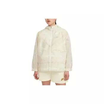 Nike Sportswear Свободная куртка в полоску с капюшоном Женская верхняя одежда Разноцветный белый CZ9246-902 L