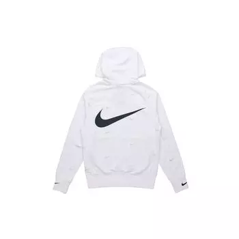 Nike Sportswear Swoosh Тренировочная ветровка на флисовой подкладке Мужская верхняя одежда Белая DA0083-100 M