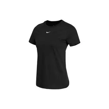 Nike Sportswear Training Дышащая вязаная футболка с короткими рукавами Женские топы Черные CZ7340-011 M