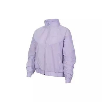 Nike Sportswear Windrunner однотонная повседневная куртка с воротником-стойкой на молнии с длинным рукавом детская куртка светло-фиолетового цвета FN8656-515 S