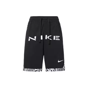 Баскетбольные брюки Nike SS23 Dri-Fit Dna Logo Print Drawstring Straight-Leg, мужские, черные, FJ7229-010 S