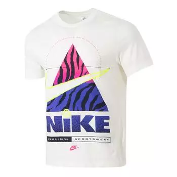Nike SS25 Модная Повседневная Удобная Дышащая Футболка с Коротким Рукавом Мужская Белая HV9150-133 2XL