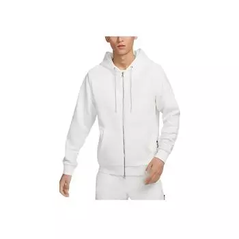 Nike Стандартная мужская толстовка с капюшоном Dri-Fit Quick-Dry Zip-Up Sail Light-Ivory FZ0223-133 M