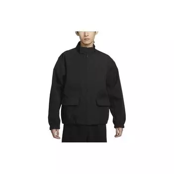 Nike Storm-FIT Tech Pack Сплошная цветная ветрозащитная повседневная куртка на молнии Мужская верхняя одежда Черный FN2609-010 M