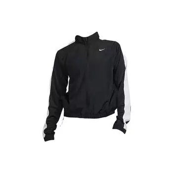 Женская повседневная спортивная куртка Nike с полосатым логотипом Верхняя одежда Черный DX1038-010 M