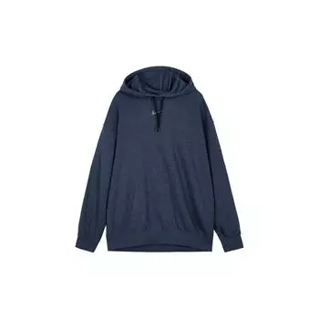 Nike Sw Collection Easy Solid Color Sports Knit Hoodie Женские толстовки с капюшоном синего цвета DJ6940-455 S