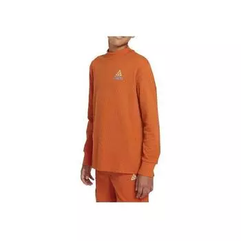 Nike Свитер с длинным рукавом и надписью Letter Half High Neck, детская толстовка, оранжевый цвет FD3153-893 XS
