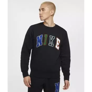 Nike Свитшот Club Crew M черный белый Fz0880 010 S