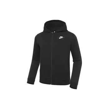 Nike Свитшот с капюшоном и длинными рукавами с логотипом, детский, черный DD1698-010 L