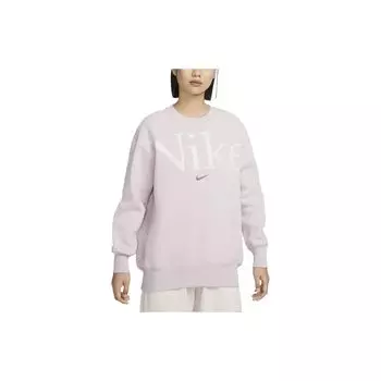 Nike Свитшот с круглым вырезом и буквенным принтом, женские топы, розовый FN3655-019 S