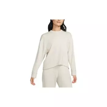 Nike Свитшот с круглым вырезом и логотипом, однотонный, женский, коричневый DM6976-104 XL
