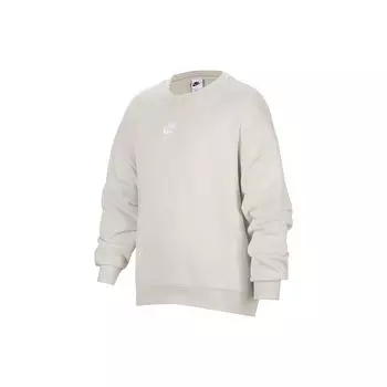 Nike Свитшот с круглым вырезом и вышитым логотипом, детские топы Light-Bone FQ6993-072 XS