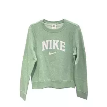 Nike Свободный Удобный Универсальный Теплый Свитшот с Круглым Вырезом Повседневный Женский Топ Зеленый BV3454-352 M