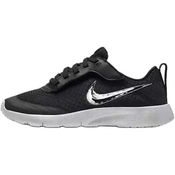Nike Tanjun SE EasyOn Black Smoke Grey Photon Dust Metallic Silver (PS) Детские кроссовки FZ1016-001 28