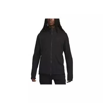 Мужская куртка с капюшоном Nike Tech Fleece Lightweight Solid Logo на двойной молнии, черная, DX0822-010 XXL