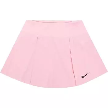 Nike Теннисная юбка Dri-FIT Advantage Solid Logo с подкладкой, женская юбка нежно-розового цвета DX1422-690 XS