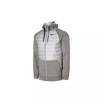 Nike Термальная хлопковая куртка с капюшоном Мужская верхняя одежда темно-серая BV6299-063 L