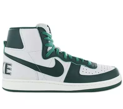 Nike Terminator High - Мужские кроссовки Кожаные бело-зеленые FD0650-100 ORIGINAL EU 42 US 8.5 белый
