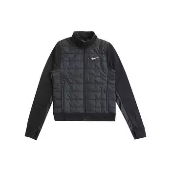 Nike Therma Fit однотонная повседневная спортивная хлопковая куртка женские куртки черные DD6062-010 XS
