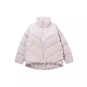 Nike Therma-Fit Повседневный короткий пуховик с воротником-стойкой Женские куртки Фиолетовый FD8212-019 XXL