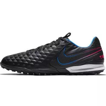 Nike Tiempo Legend 8 Pro TF Black Siren Red Photo Blue Мужские кроссовки Светло-Фото-Синие AT6136-090 39