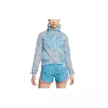 Nike Тканая спортивная куртка для бега и тренировок с капюшоном, женские куртки Old-Blue DM7756-494 S
