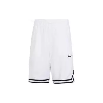 Nike Тканые спортивные шорты с эластичной резинкой на талии и контрастным логотипом. Детские шорты белого цвета DZ4280-100 S