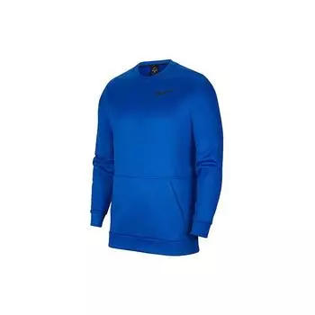 Nike Толстовка флисовая Therma Training, мужские толстовки, синяя CU7272-480 S