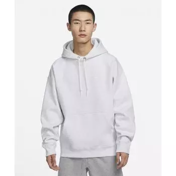 Nike Толстовка с капюшоном Solo Swoosh Fleece M Birch Heather White Dx1356 051 XL