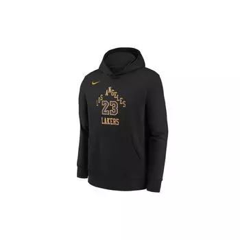 Nike Толстовка X NBA с капюшоном Los Angeles Lakers James 23 City Edition, повседневные, удобные, детские толстовки, цвет черный, фиолетовый 3Z2B7HDL5-LAK23 M
