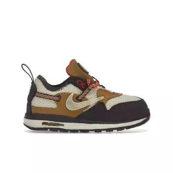 Nike Travis Scott x Air Max 1 TD Baroque Brown Детские кроссовки Lemon-Drop Wheat Chili-Red DN4170-200 17
