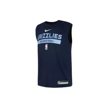 Nike Тренировочная футболка без рукавов Memphis Grizzlies Dri-Fit NBA, новая версия, мужские топы, темно-синие, FN5207-419 M