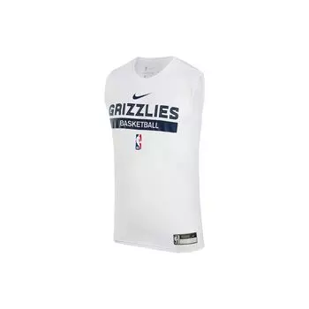 Nike Тренировочная футболка без рукавов Memphis Grizzlies Dri-Fit NBA, новая версия, мужские топы, белые FN5207-100 S