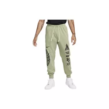 Nike Трикотажные спортивные штаны Jogger с принтом логотипа для мужчин, оливково-зеленые FN2994-386 XXL