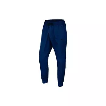 Nike Трикотажные спортивные штаны с манжетами, мужские, синие 805099-414 M