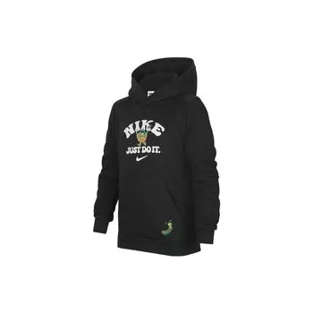 Nike Трикотажный свитер с капюшоном для детей, спортивная одежда, черный цвет DQ9135-010 S