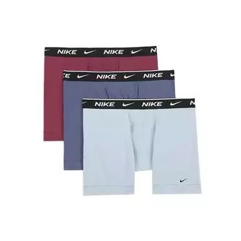 Nike Трусы-боксеры с логотипом, однотонные, 3 пары, мужские низ DV3970-442 S