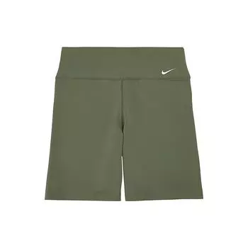 Nike Твердый логотип быстросохнущие спортивные фитнес повседневные шорты женские шорты оливково-зеленые DD0244-223 L