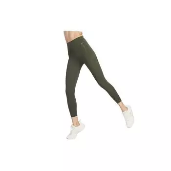 Nike Укороченные спортивные брюки с высокой талией, быстросохнущие, облегающие, женские, оливково-зеленые DQ5898-325 L