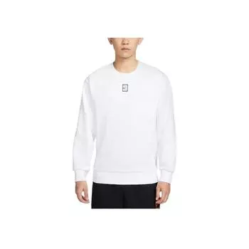 Nike Узор вышитый круглый вырез длинный рукав толстовка мужская толстовка белая FZ7521-100 XXL